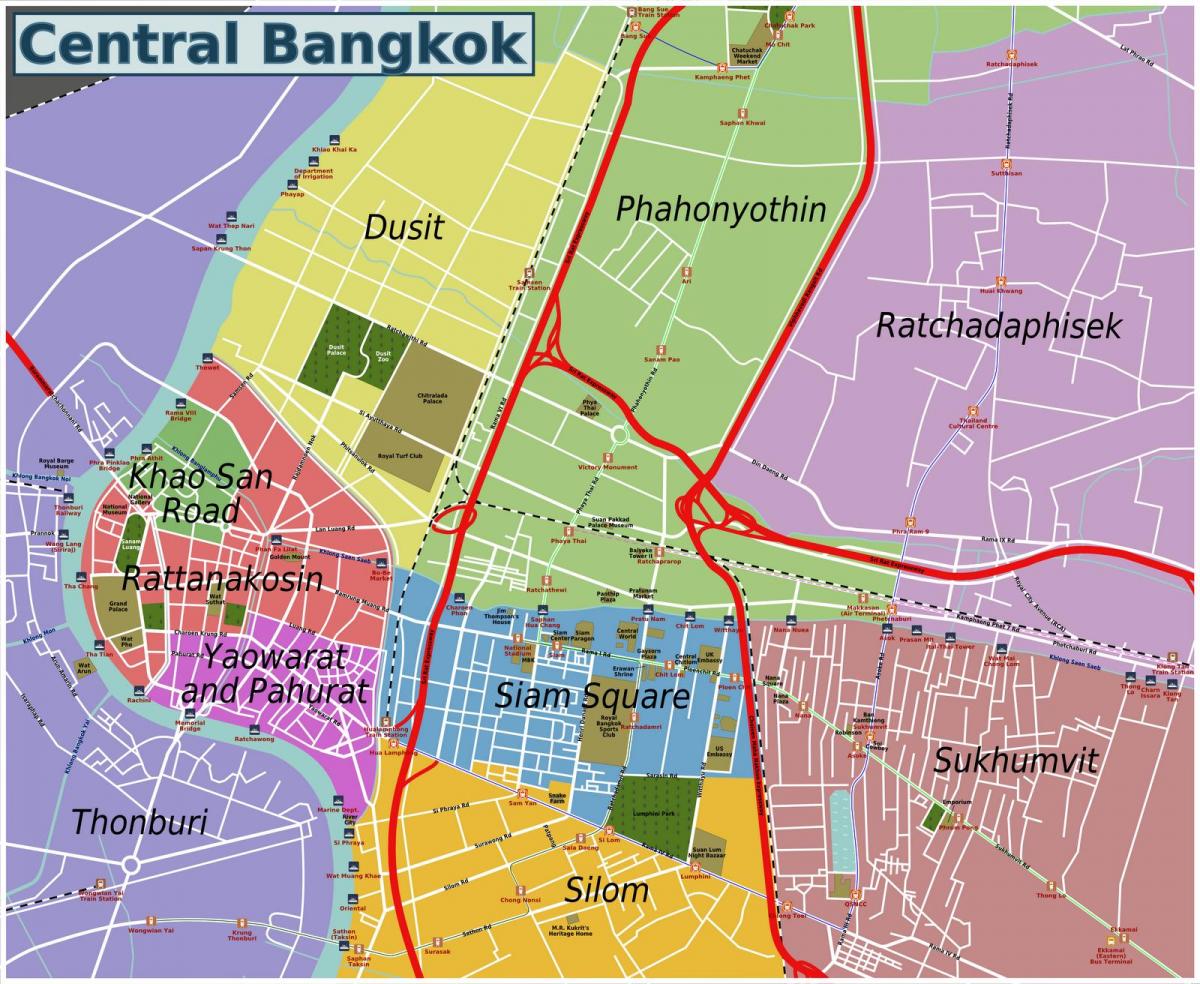 alueilla bangkok kartta