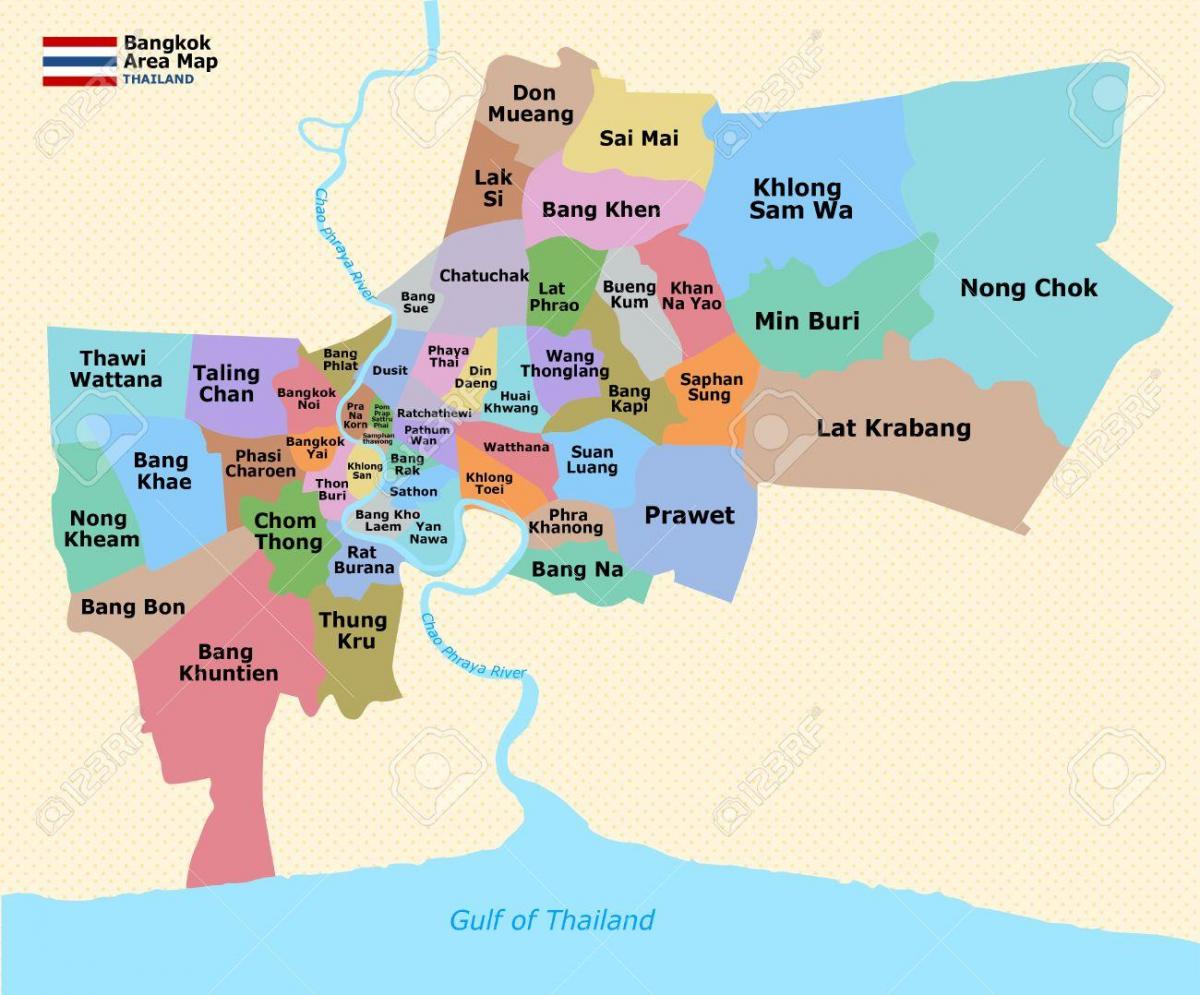kartta bangkok district
