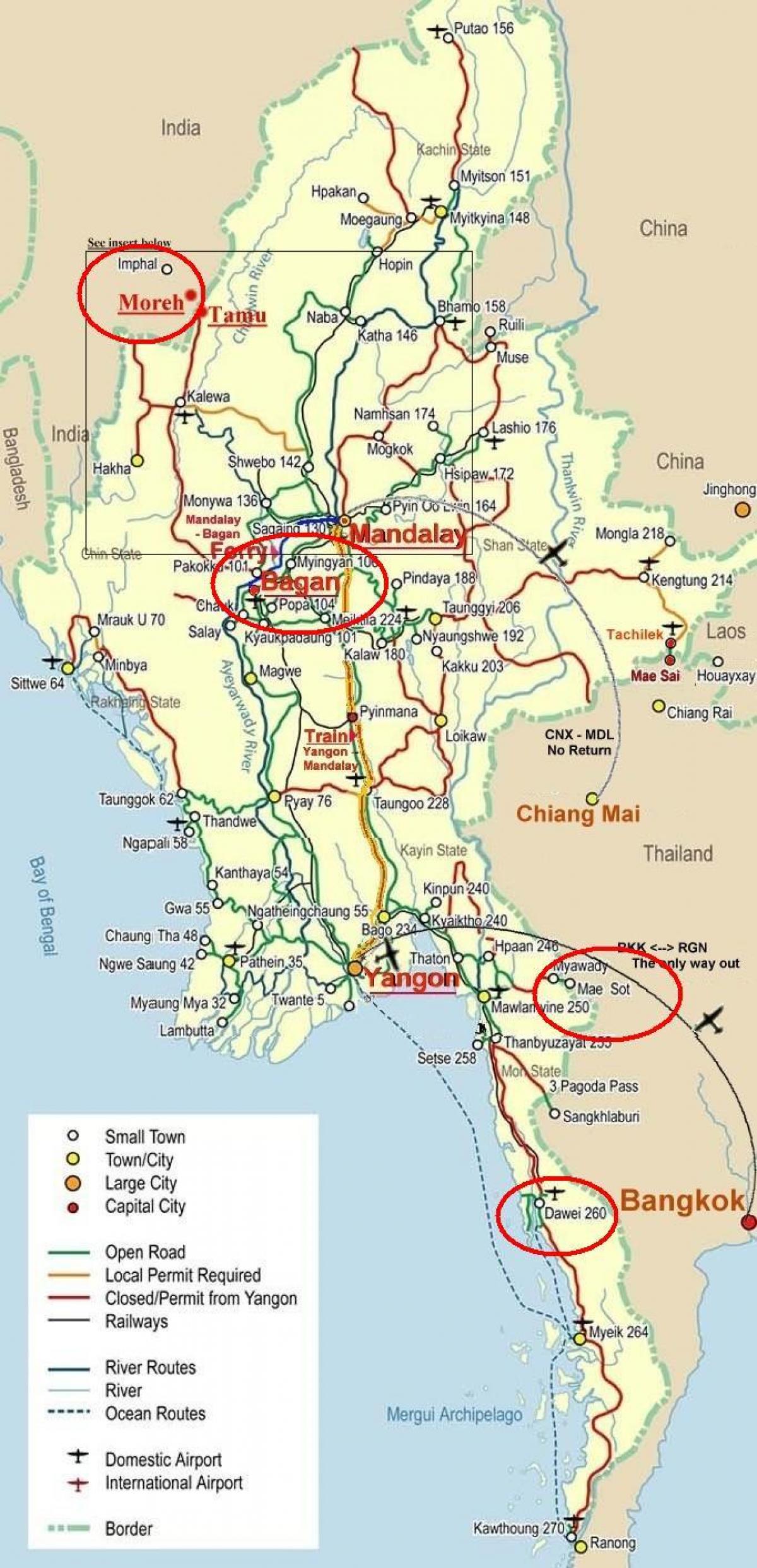 kartta bangkok highway