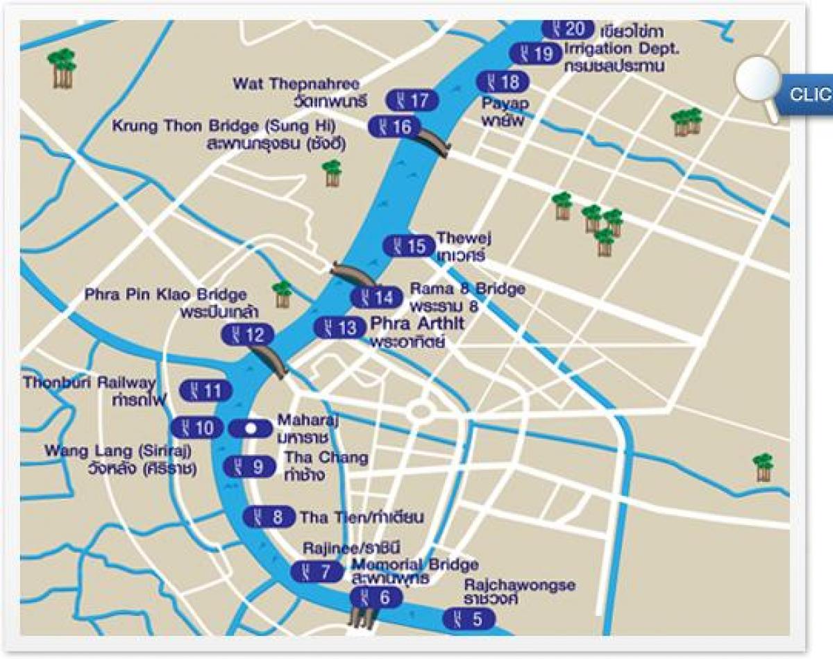 kartta bangkok-joen liikenne