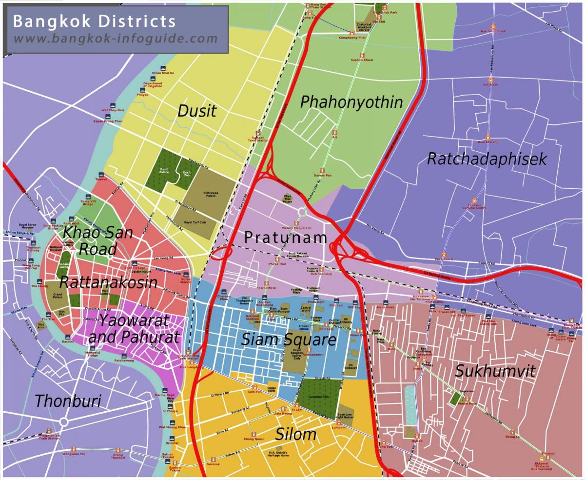 kartta bangkok ja lähialueilla