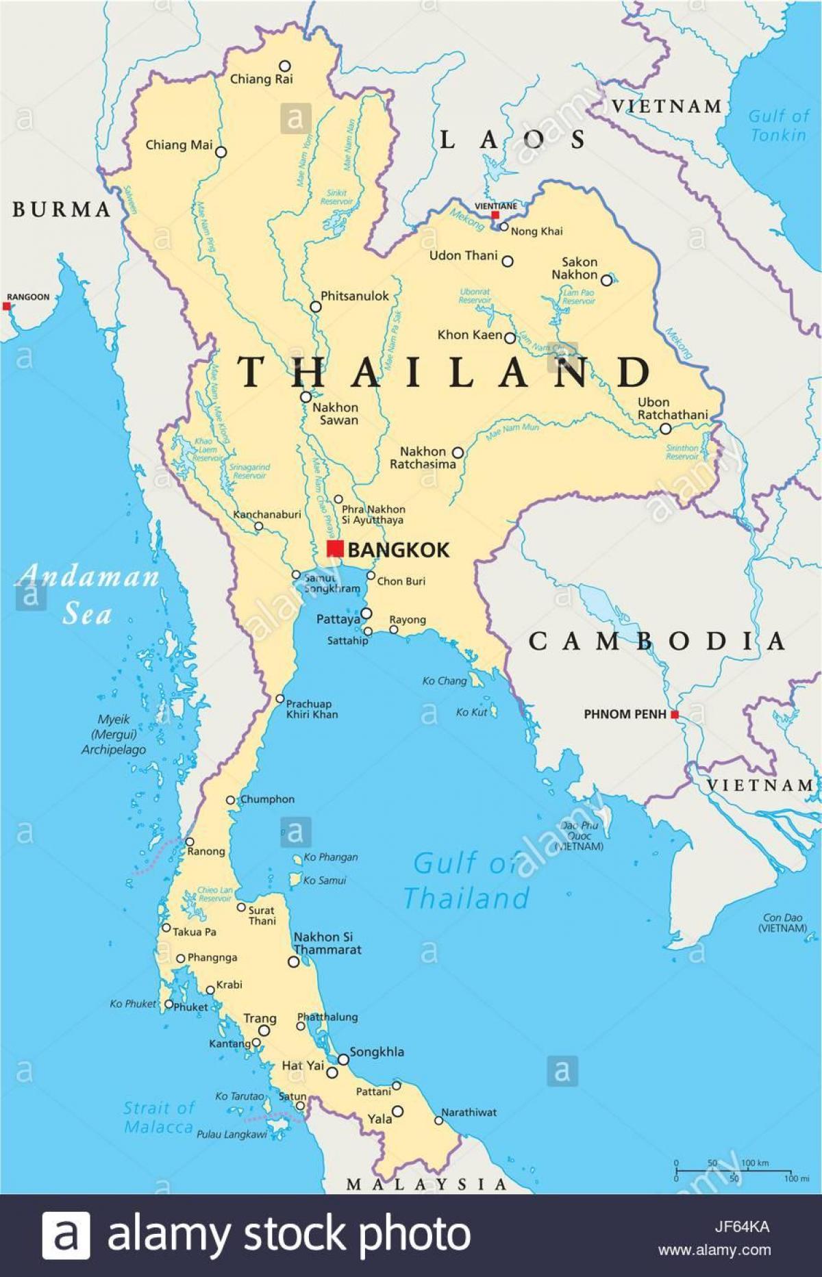 bangkok on maailman kartta
