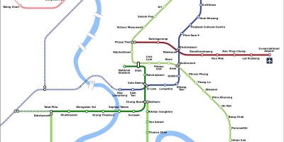 Bangkok rail link kartta