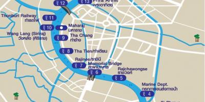 Bangkok canal kartta