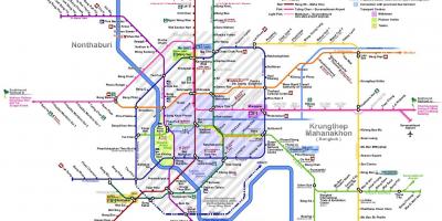 Bangkok metro kartta 2016