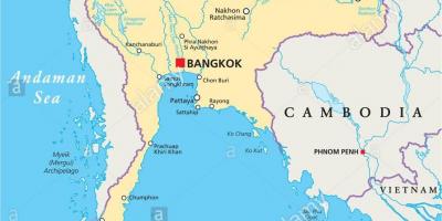 Bangkok thaimaa maailman kartta