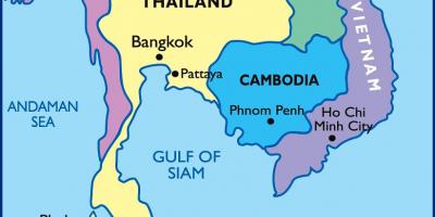 Bangkok thaimaan kartta