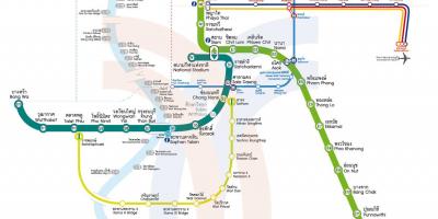 Bangkok city juna kartta