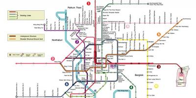 Bangkok metro station kartta